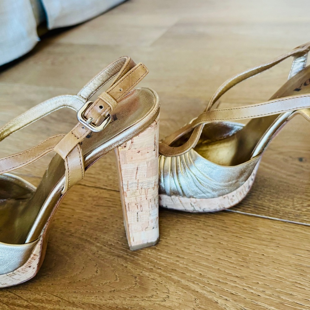 Prada Leather Slingback Sandals  Size 36